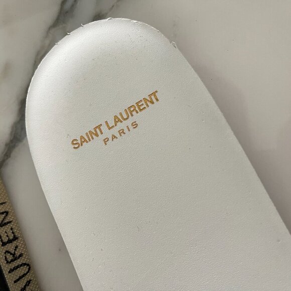 YSL Saint Laurent 711267 Metallic Silver Mens Malibu Mid-Top Sneaker Shoe, 41/45 - Picture 13 of 16